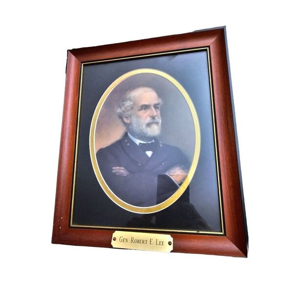 General Robert E Lee. 1865 PortraitFramed Civil War Art By John A Elder